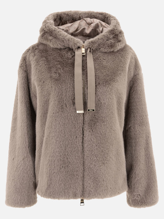 Short coats Solid colour  Grey - Herno Women | PLP | VIETTI Online Store 
