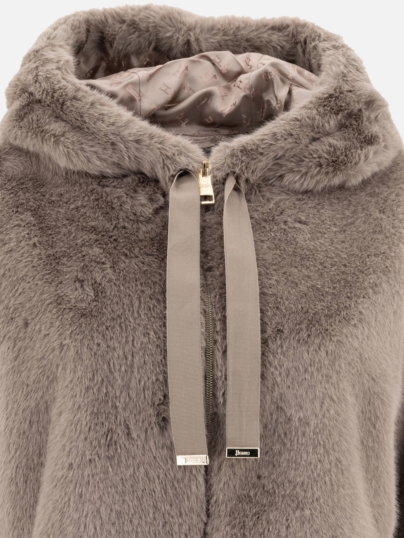 Short coats Solid colour  Grey - Herno Women | PDP | VIETTI Online Store | thumbnail_3