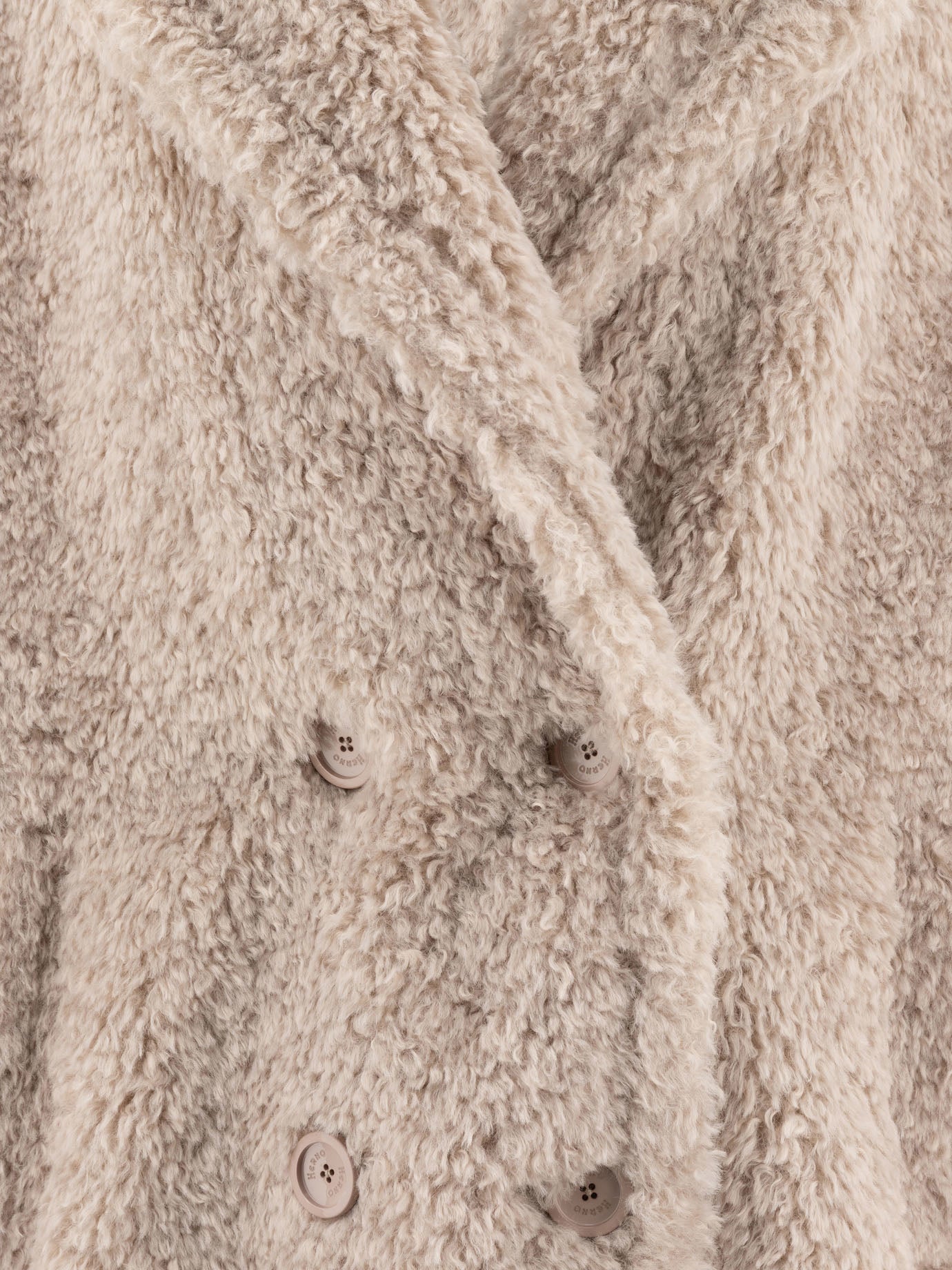 Herno Eco-fur coat Beige