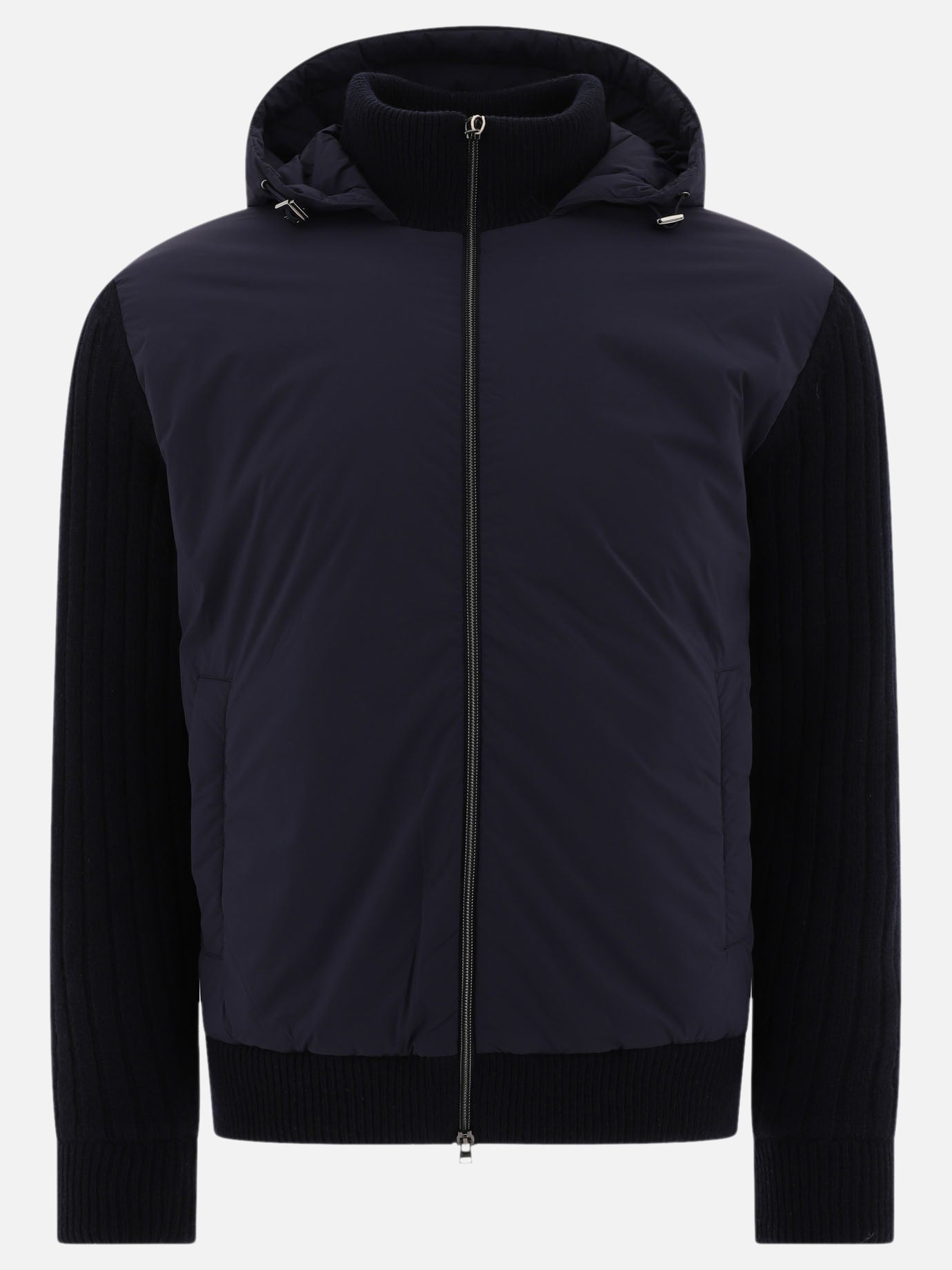 Down jackets Solid colour  Blue - Herno Men | PDP | VIETTI Online Store | Zoom-Modal
