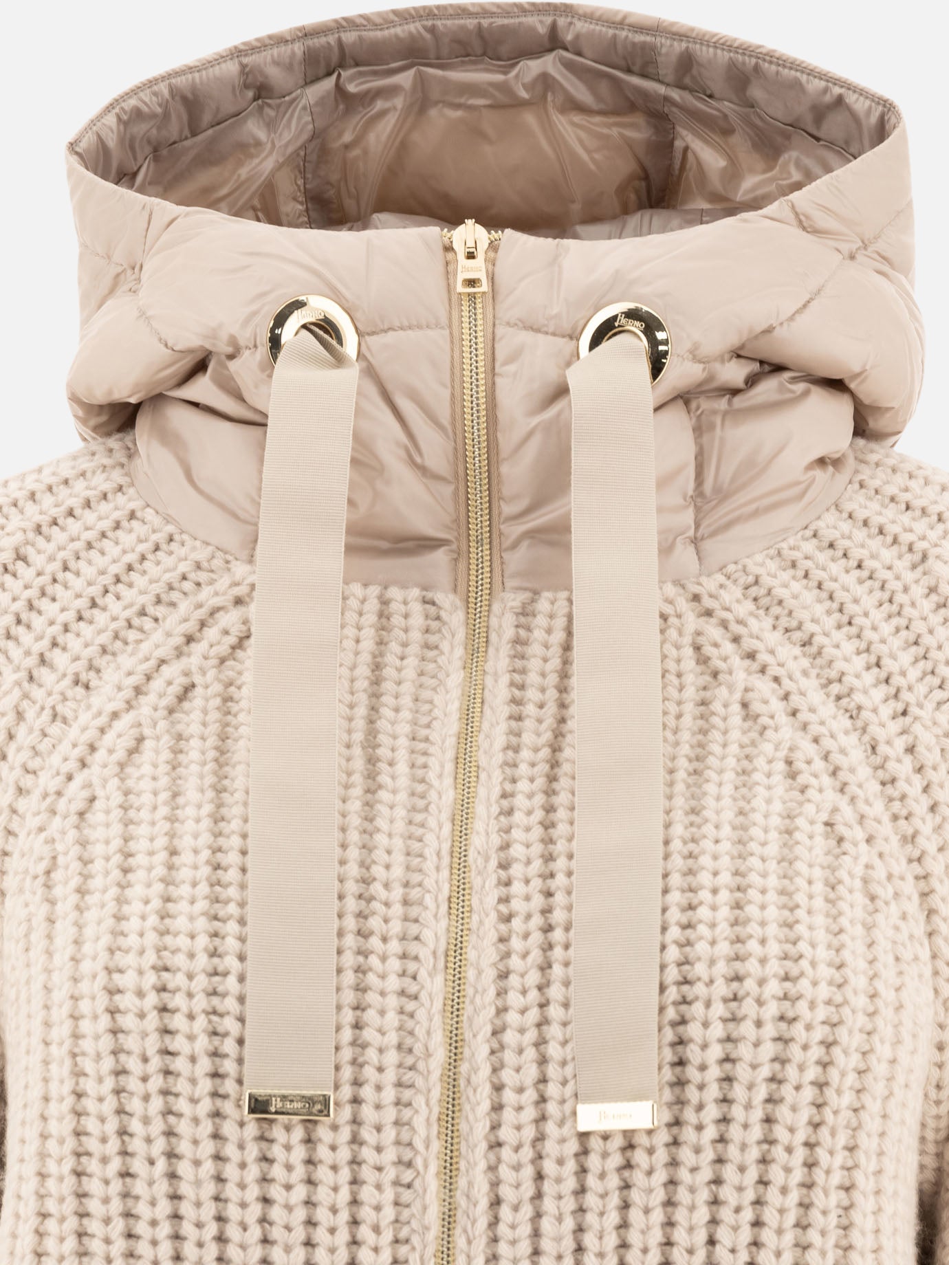 Down jackets Solid colour  Beige - Herno Women | PDP | VIETTI Online Store | thumbnail_3