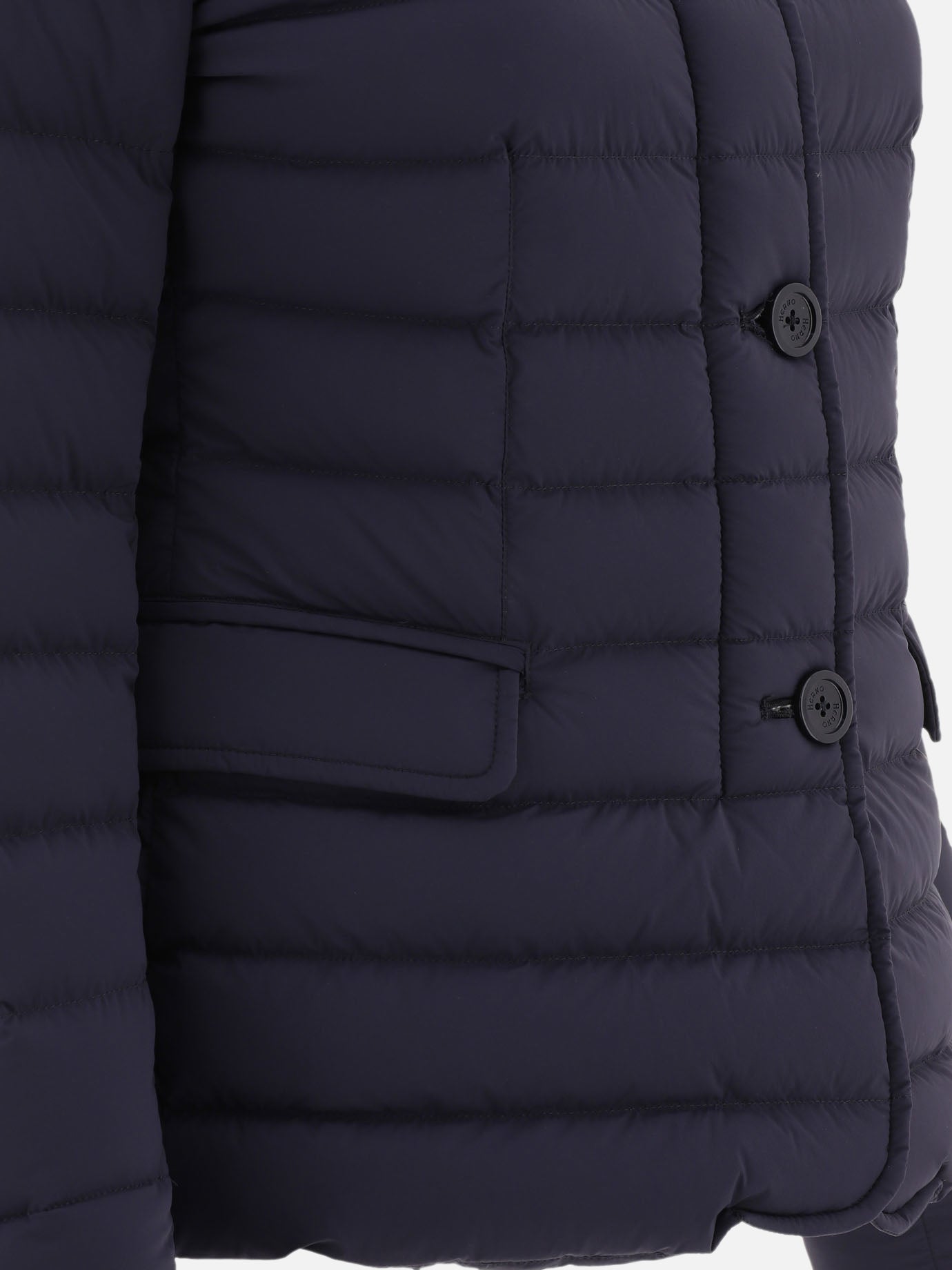 Down jackets Solid colour  Blue - Herno Women | PDP | VIETTI Online Store | thumbnail_4