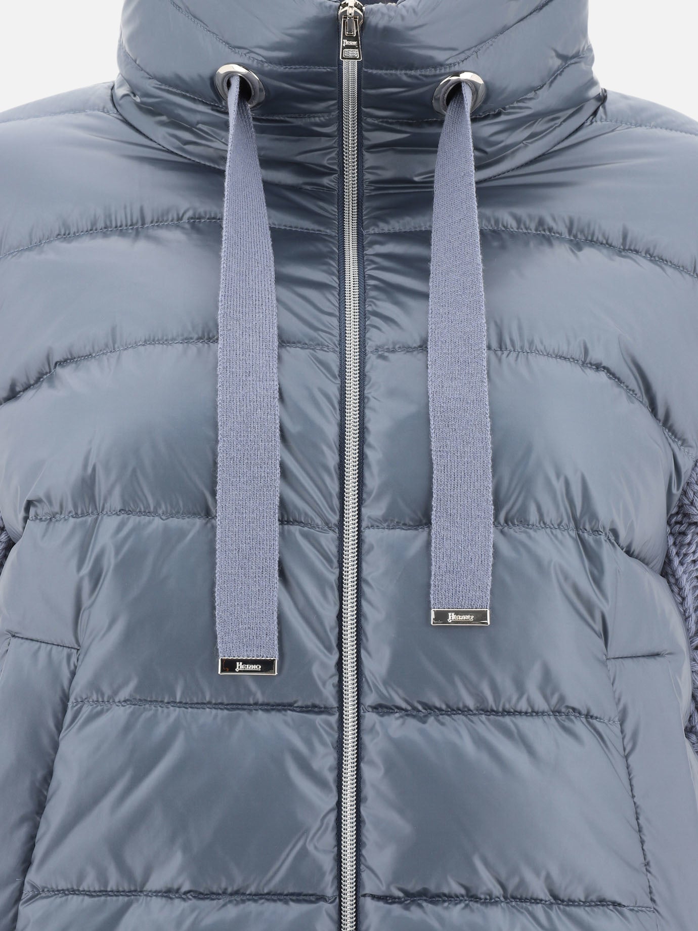 Down jackets Solid colour  Light blue - Herno Women | PDP | VIETTI Online Store | Zoom-Modal_3
