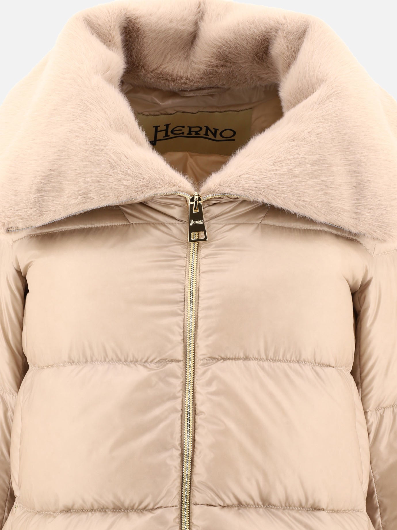 Down jackets Solid colour  Beige - Herno Women | PDP | VIETTI Online Store | thumbnail_3