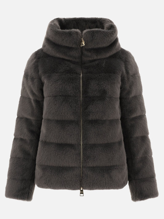 Down jackets Solid colour  Grey - Herno Women | PLP | VIETTI Online Store 
