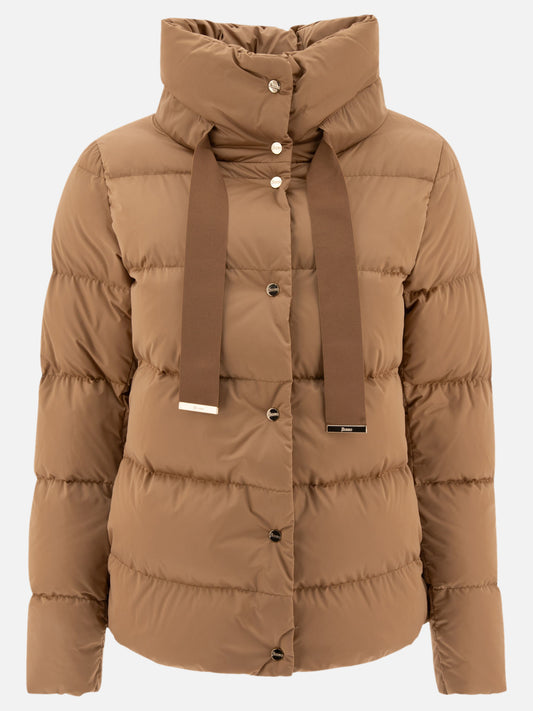 Down jackets Solid colour  Brown - Herno Women | PLP | VIETTI Online Store 
