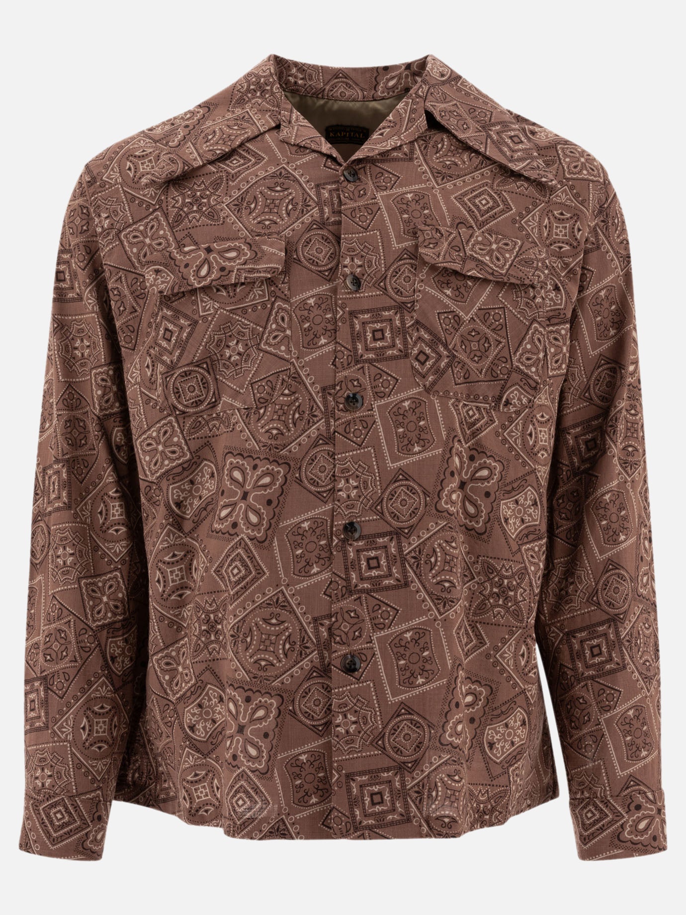 Camicie casual Print  Marrone - KAPITAL Uomo | PDP | VIETTI Online Store | thumbnail
