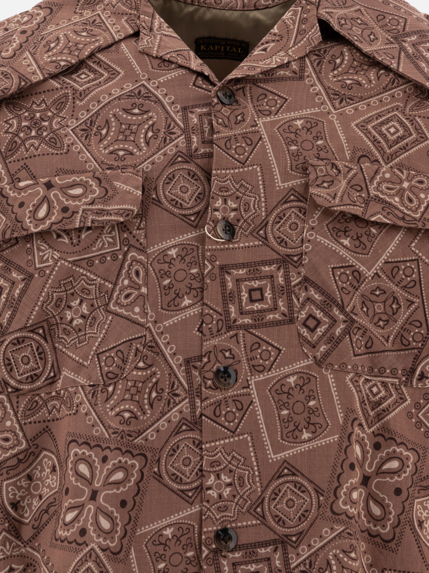 Camicie casual Print  Marrone - KAPITAL Uomo | PDP | VIETTI Online Store | Zoom-Modal_3
