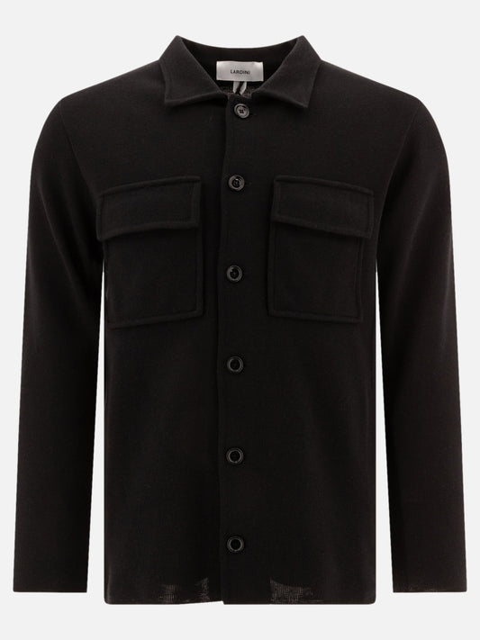 Lardini Wool overshirt Black