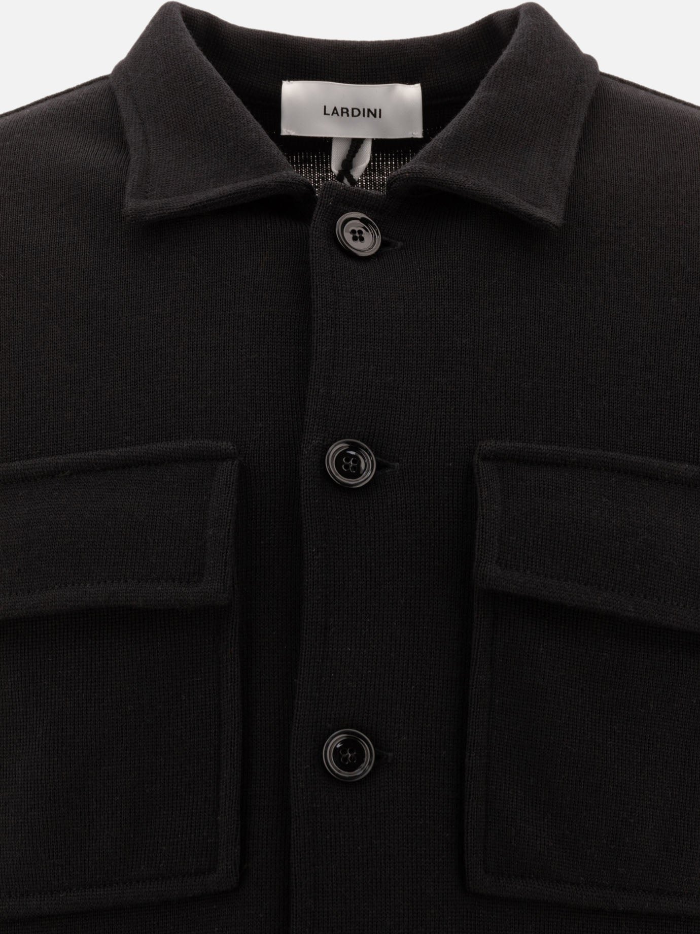 Lardini Wool overshirt Black