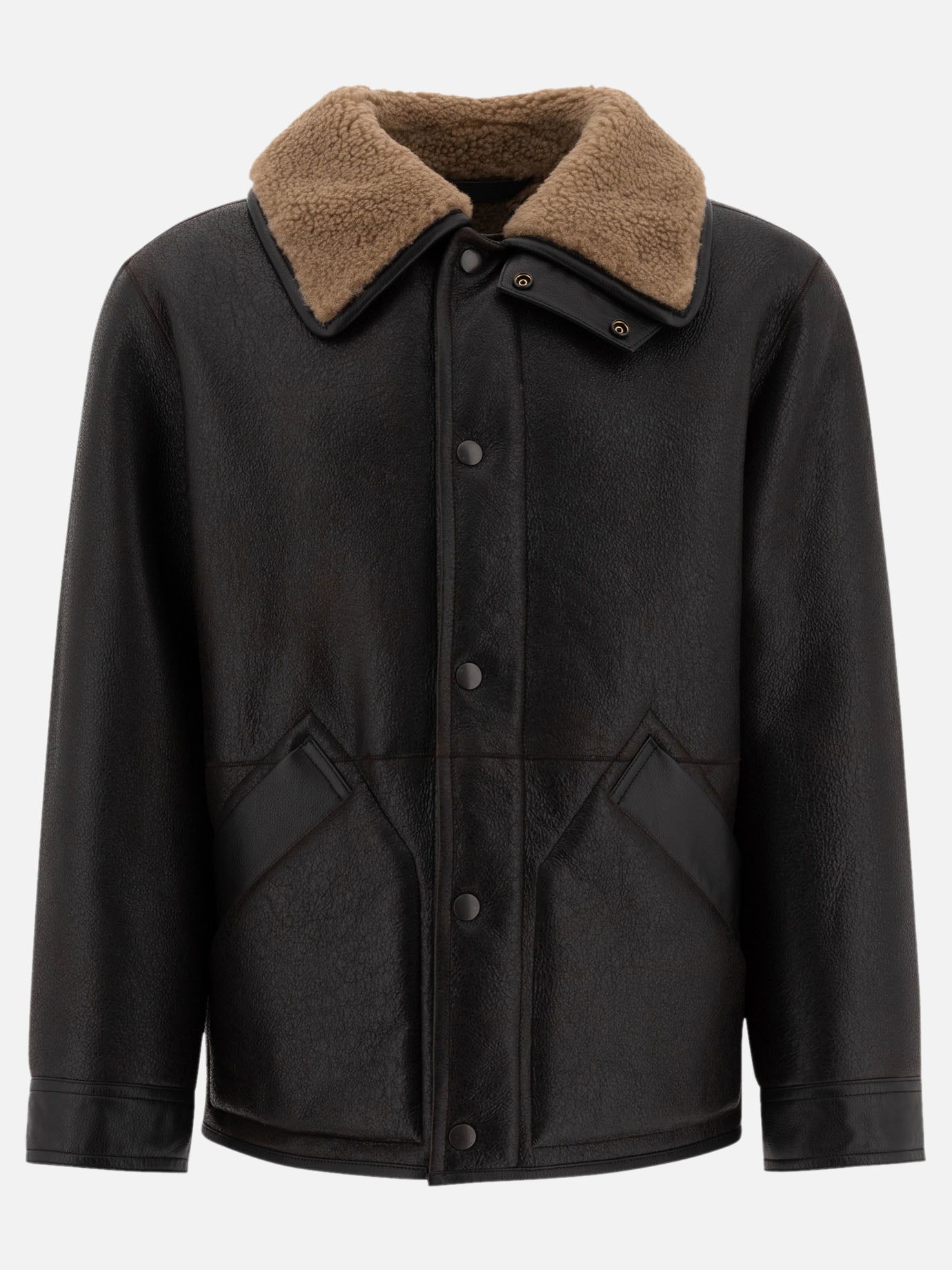 Lemaire Shearling jacket Brown