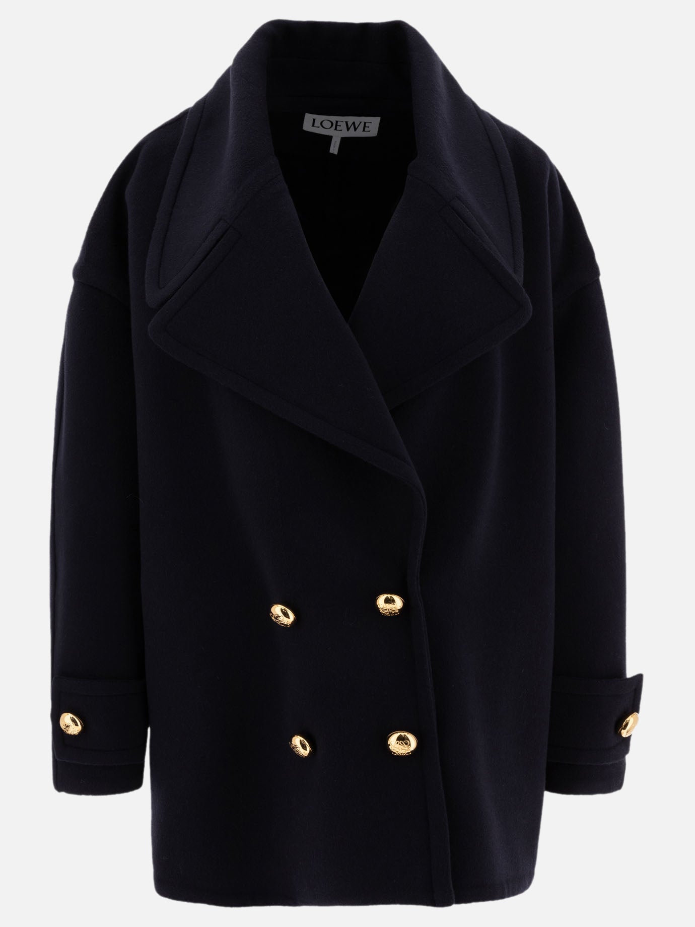 Short coats Solid colour  Blue - Loewe Women | PDP | VIETTI Online Store | thumbnail