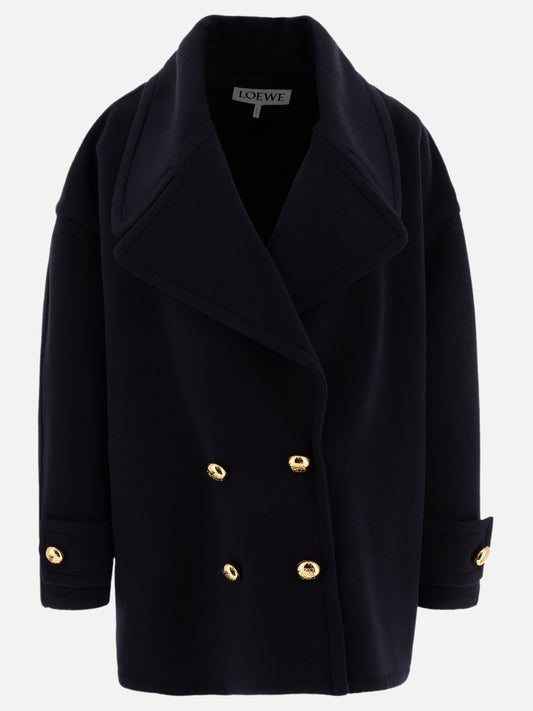 Short coats Solid colour  Blue - Loewe Women | PLP | VIETTI Online Store 
