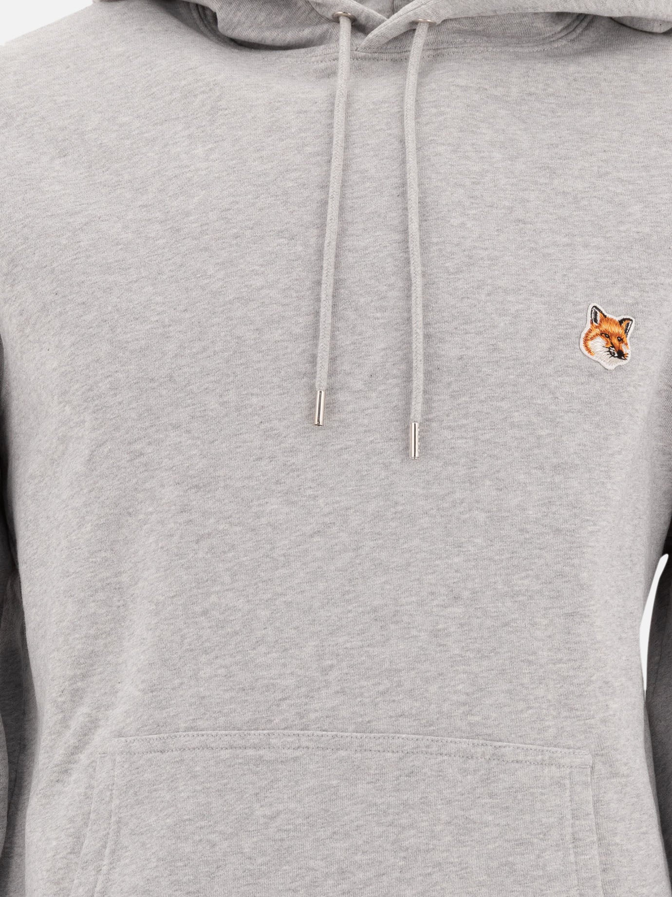 Maison Kitsuné "Fox Head" hoodie Grey