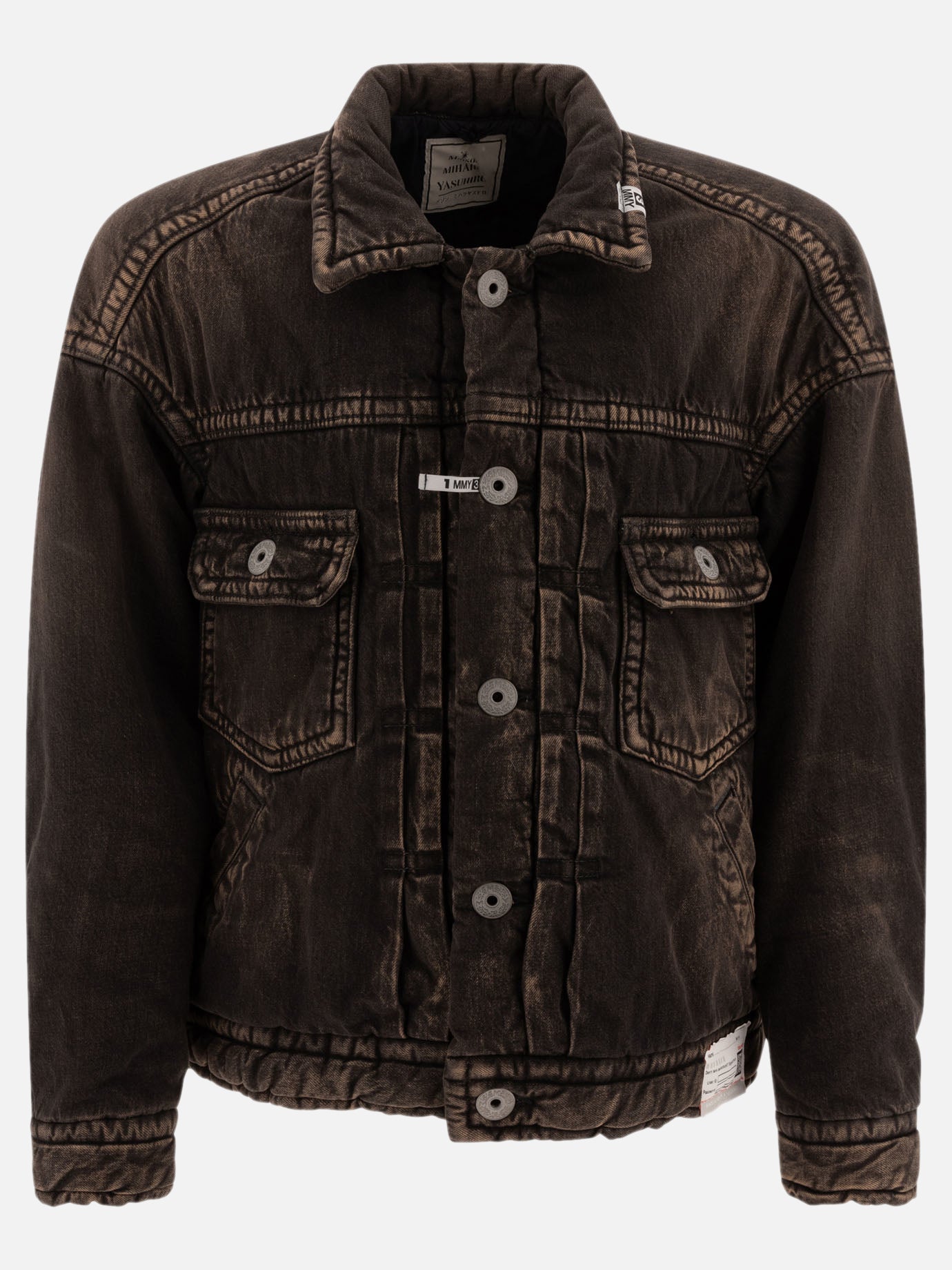 Maison Mihara Yasuhiro Padded denim jacket Black