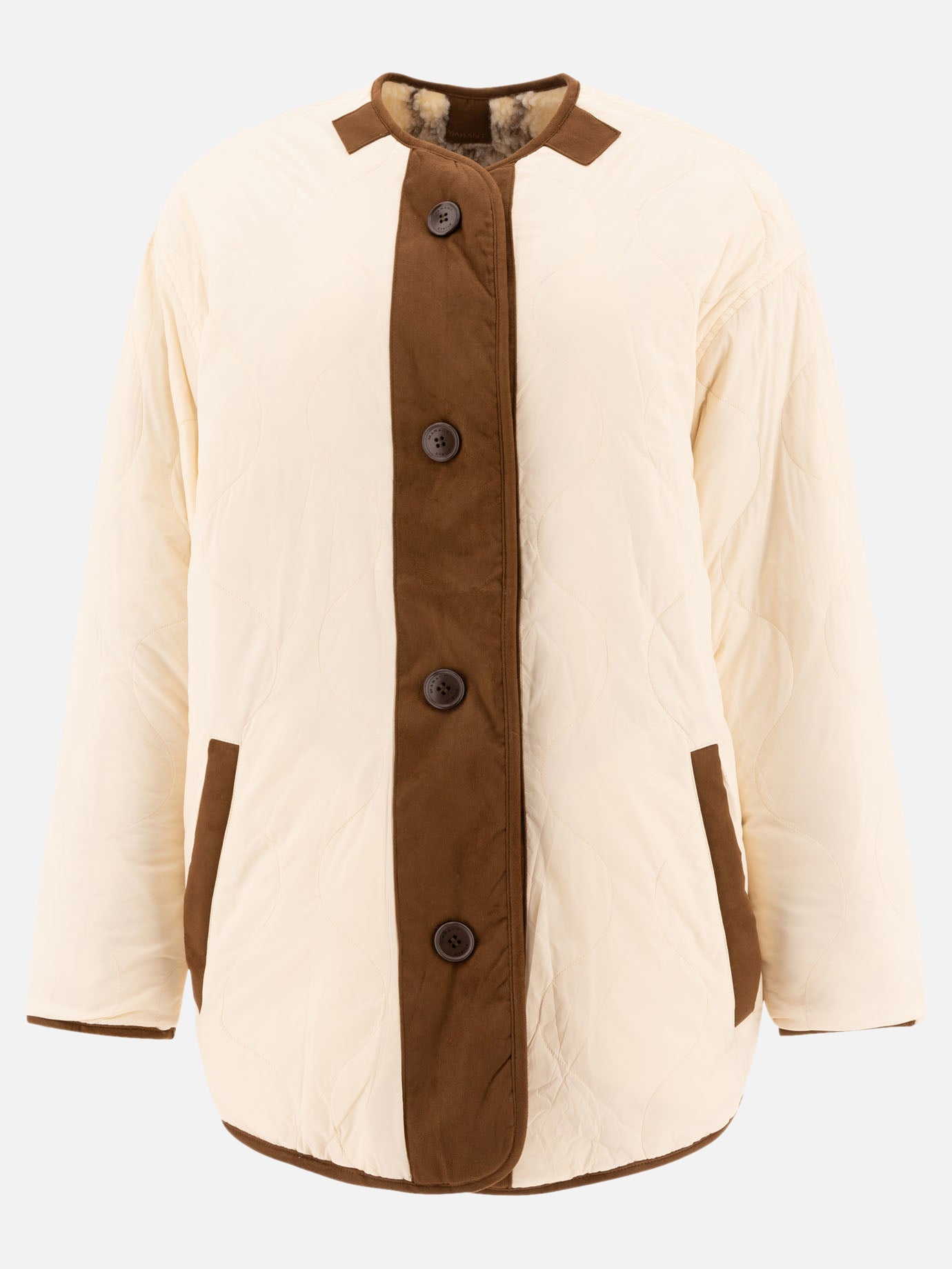 Quilted & Utility Jackets Solid colour  Beige - Marant Étoile Women | PDP | VIETTI Online Store | thumbnail_2