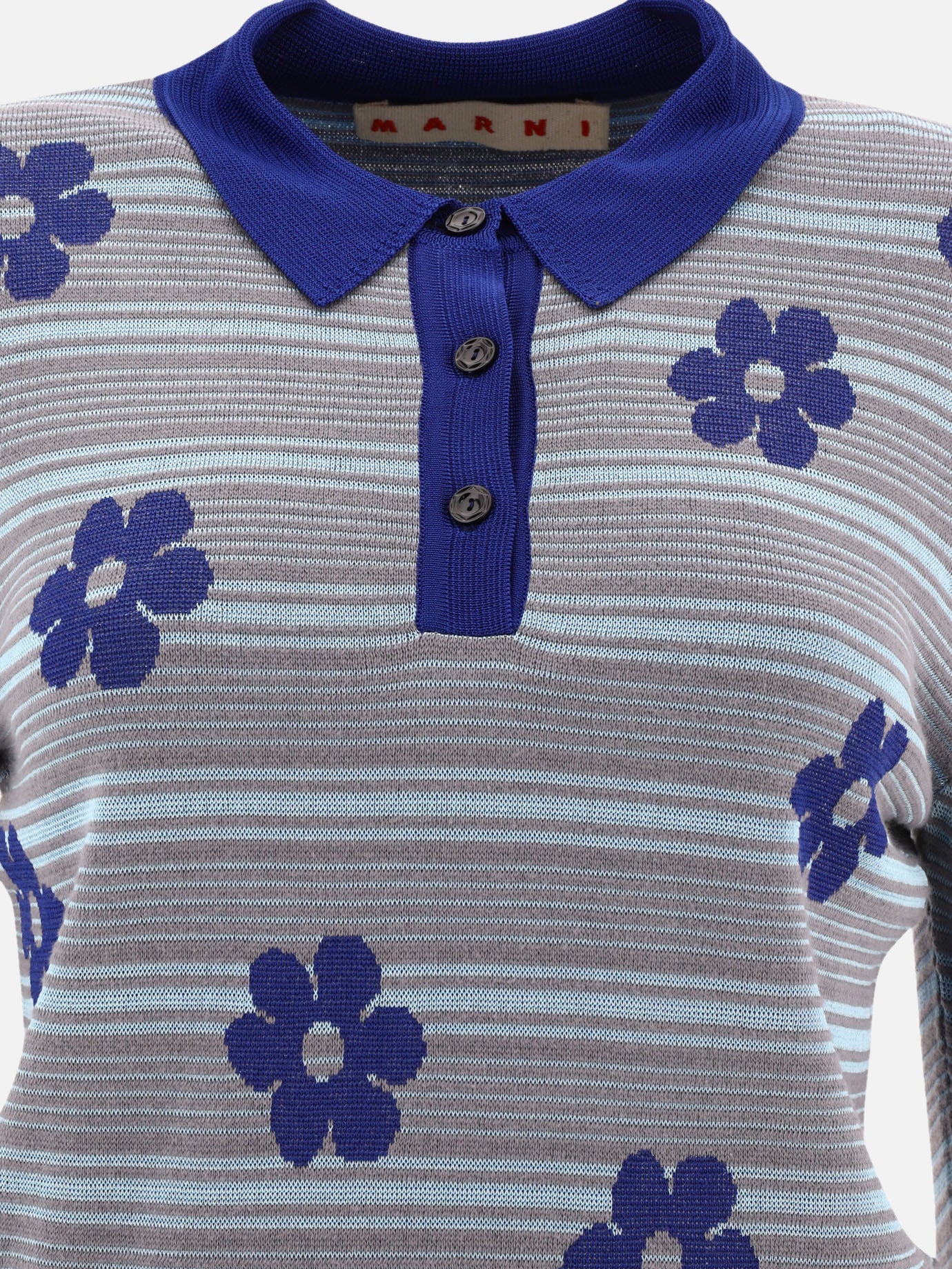 Polo "Striped Flowers"