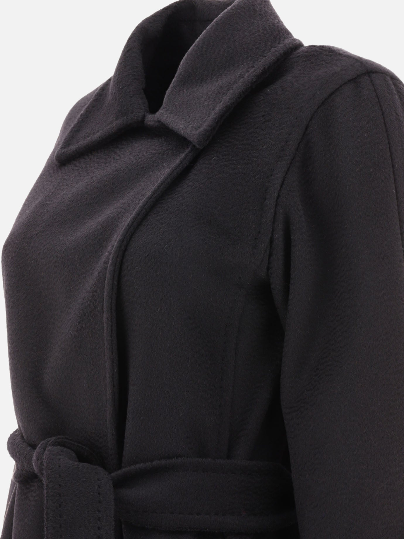 Long coats Solid colour  Black - Max Mara Women | PDP | VIETTI Online Store | Zoom-Modal_4

