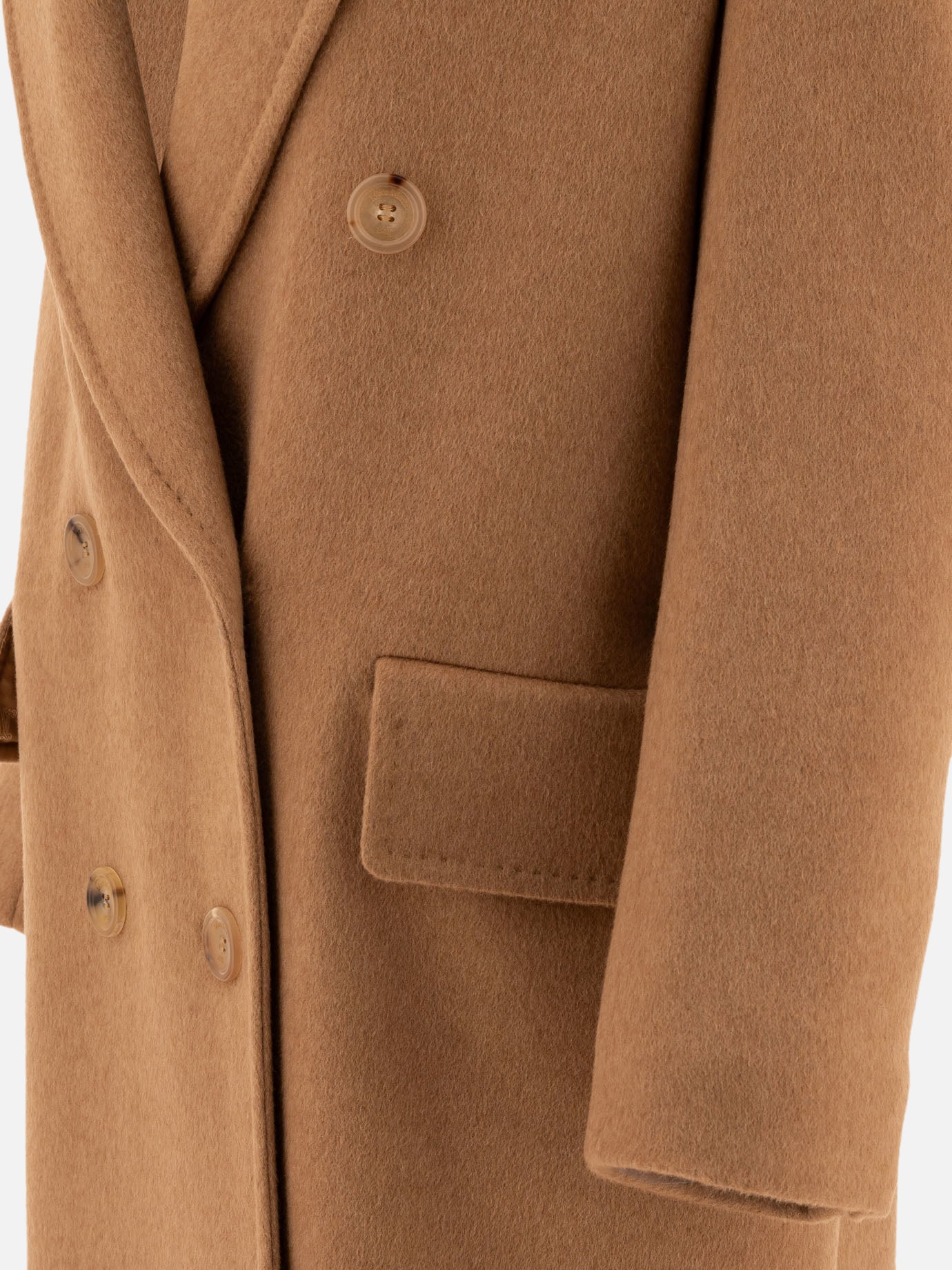 Max Mara Double-breasted camel coat Beige