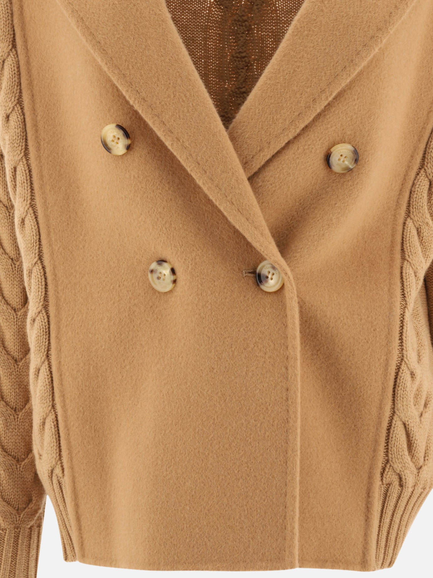 Short coats Solid colour  Beige - Max Mara Women | PDP | VIETTI Online Store | Zoom-Modal_3
