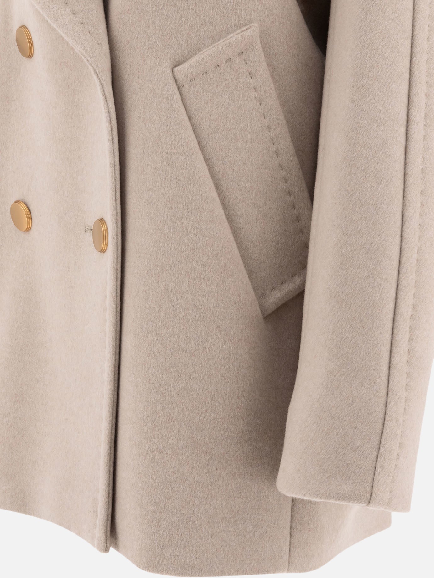 Max Mara Atelier Double cashmere coat Beige