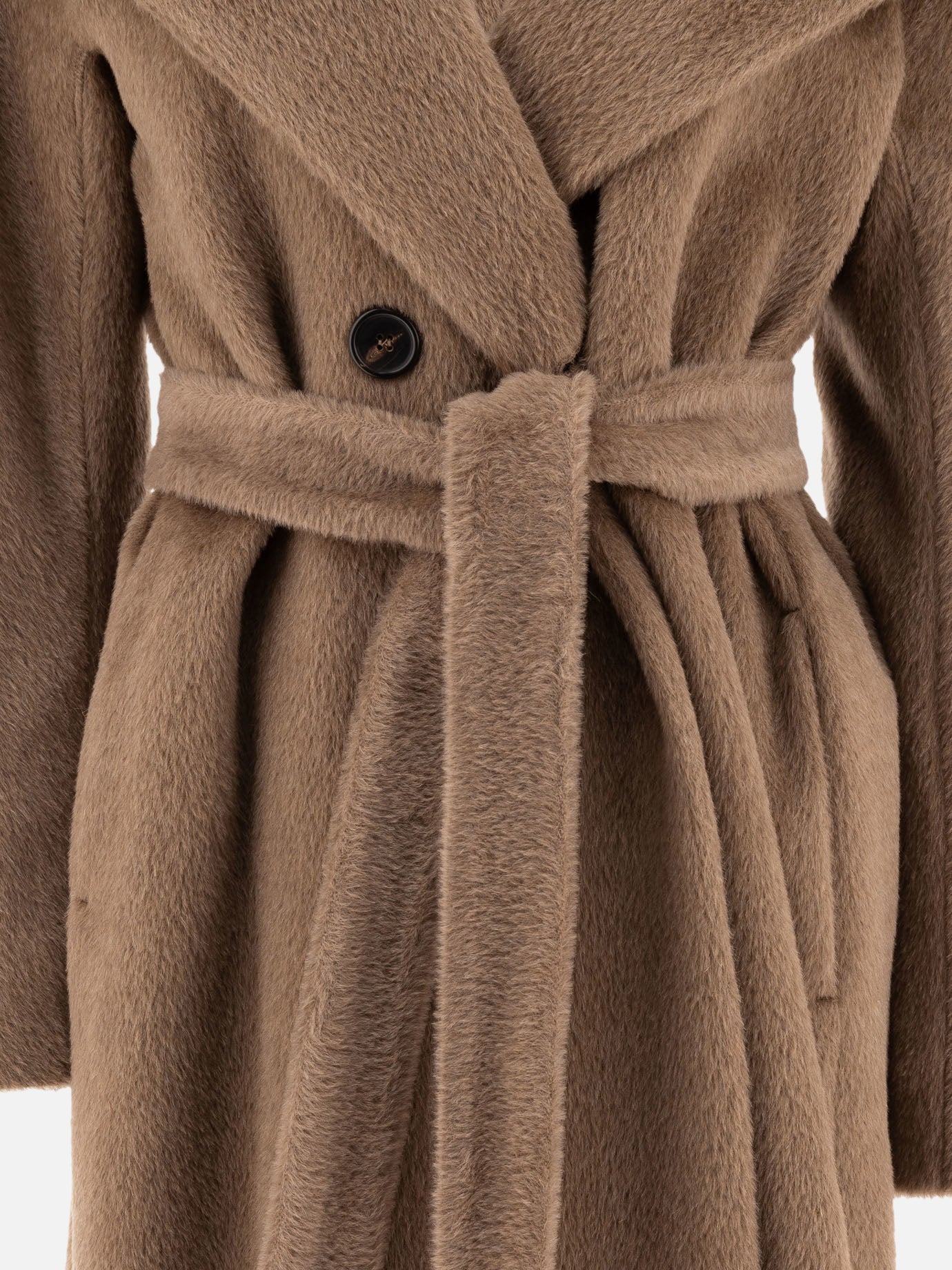 Long coats Solid colour  Brown - Max Mara S Women | PDP | VIETTI Online Store | thumbnail_3