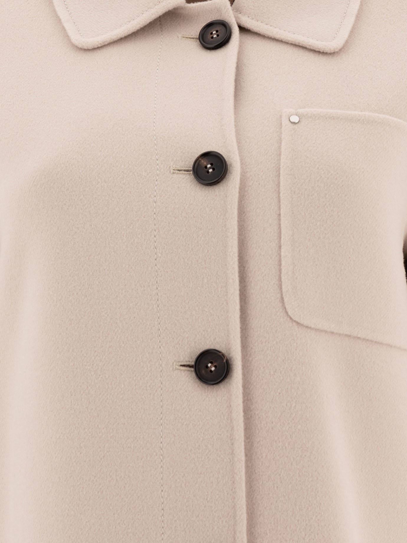 Short coats Solid colour  Beige - Max Mara S Women | PDP | VIETTI Online Store | thumbnail_3