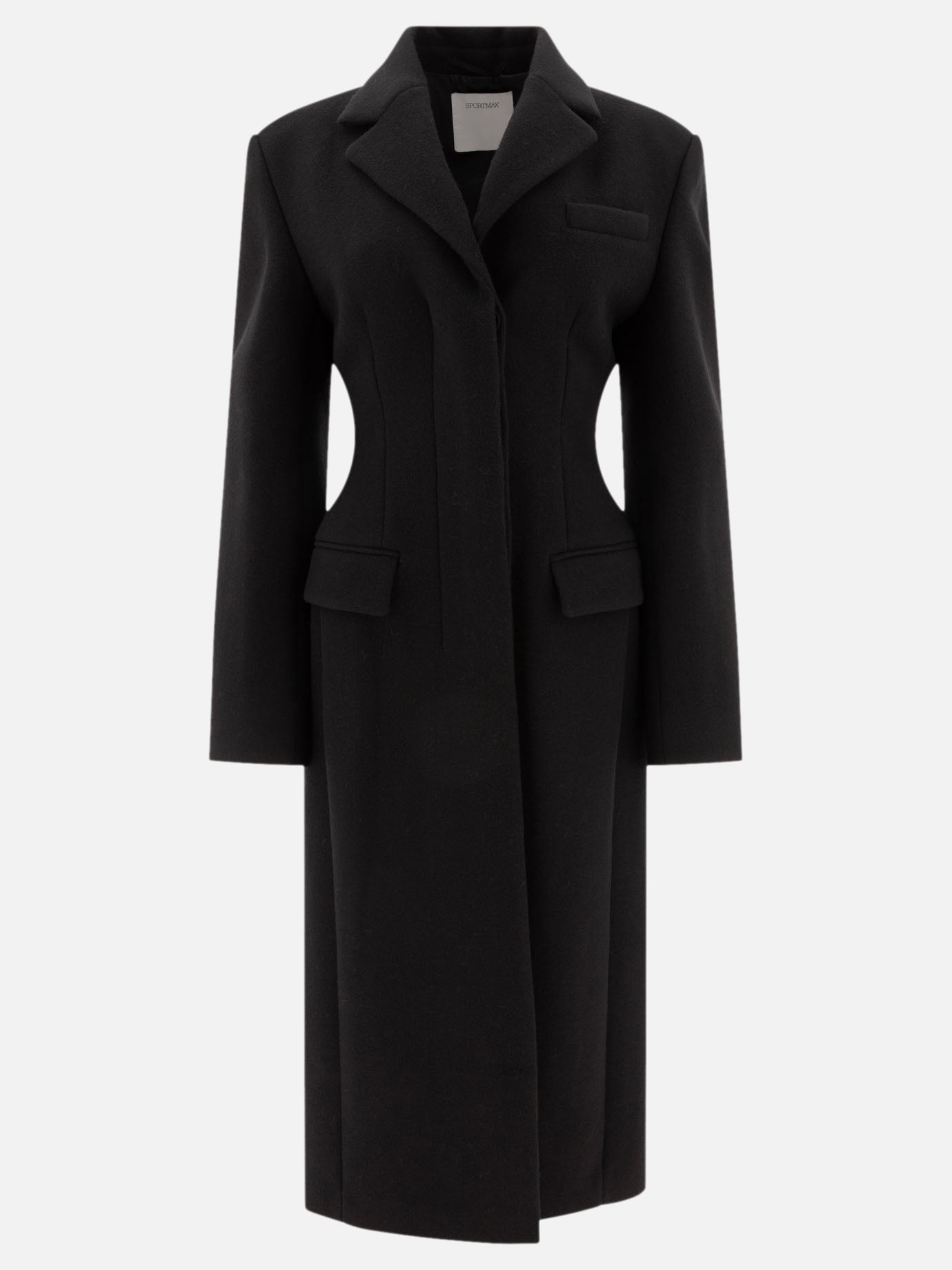 Short coats Solid colour  Black - Max Mara Sportmax Women | PDP | VIETTI Online Store | thumbnail