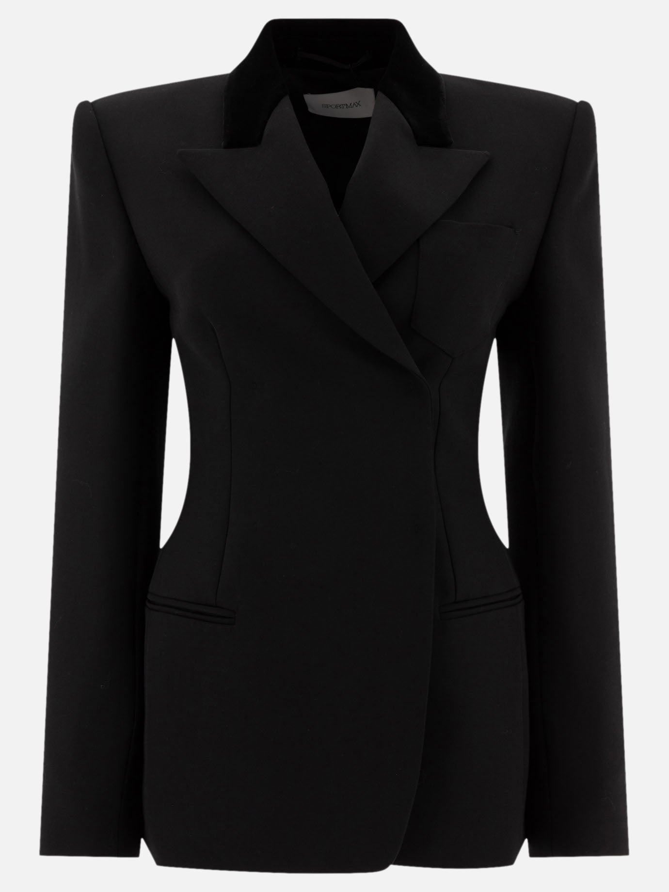 Blazers Solid colour  Black - Max Mara Sportmax Women | PDP | VIETTI Online Store | thumbnail