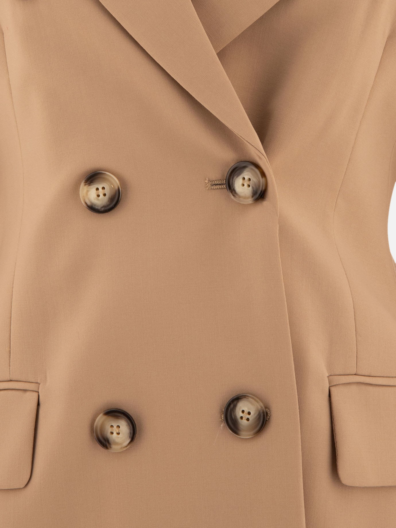 Blazers Solid colour  Beige - Max Mara Sportmax Women | PDP | VIETTI Online Store | thumbnail_3