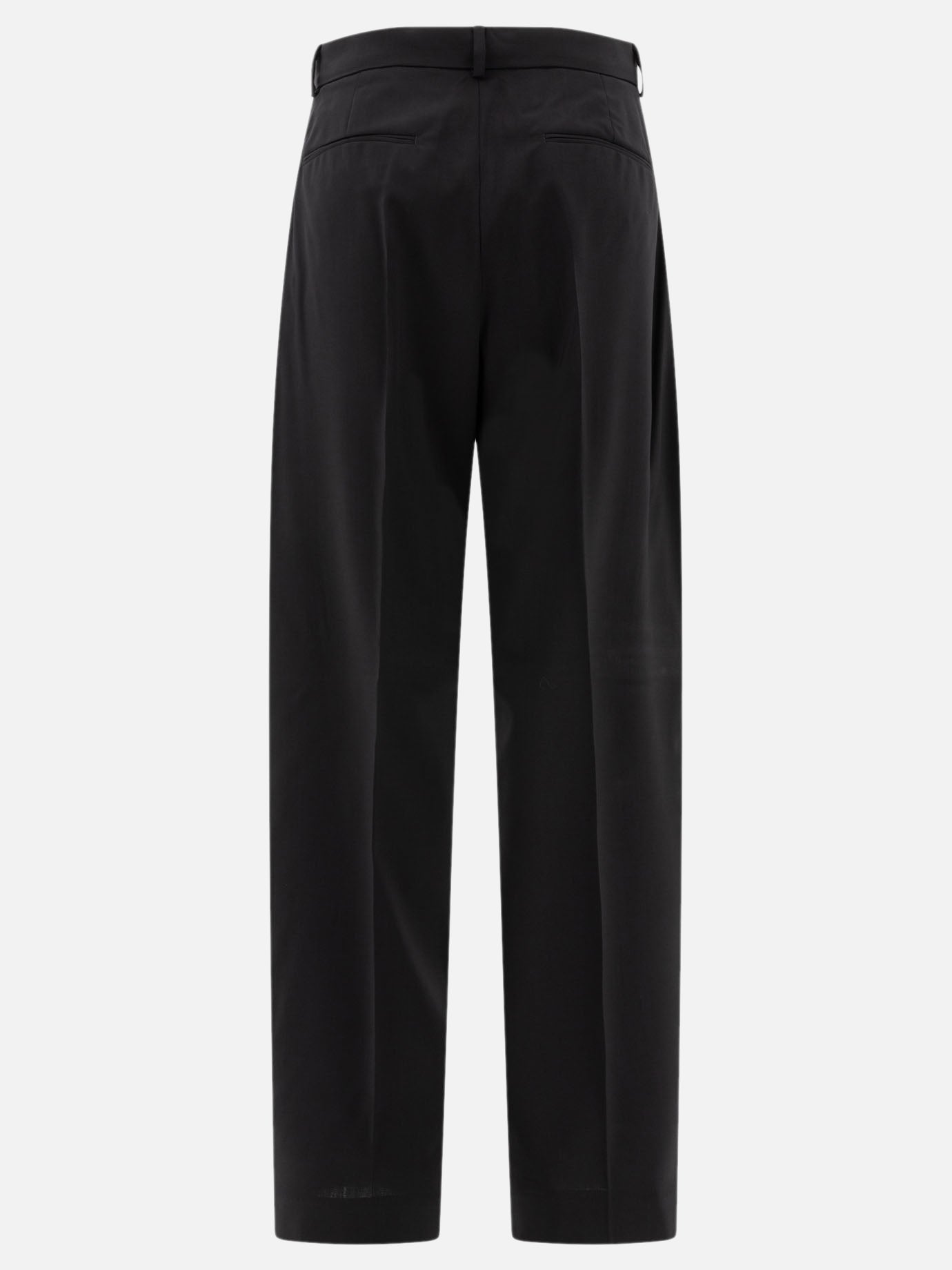 Oversize trousers in stretch wool