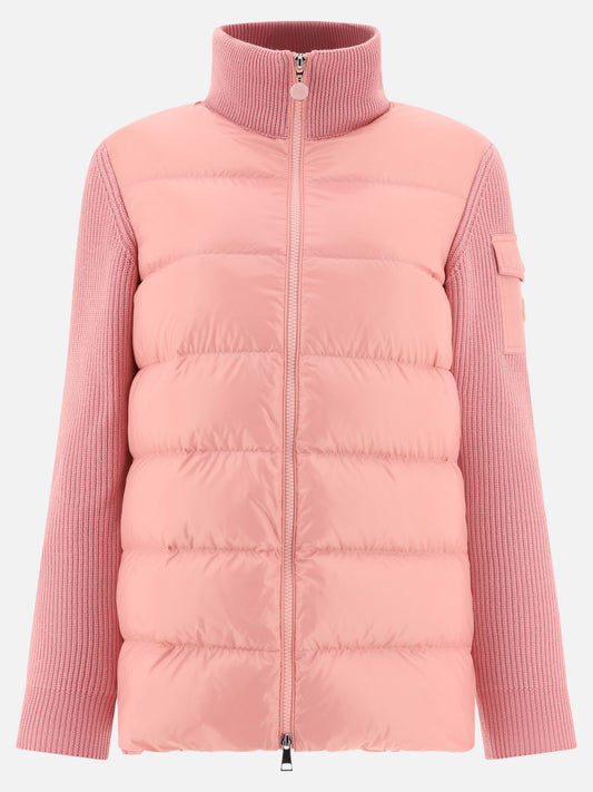 Down jackets Solid colour  Pink - Moncler Women | PLP | VIETTI Online Store 
