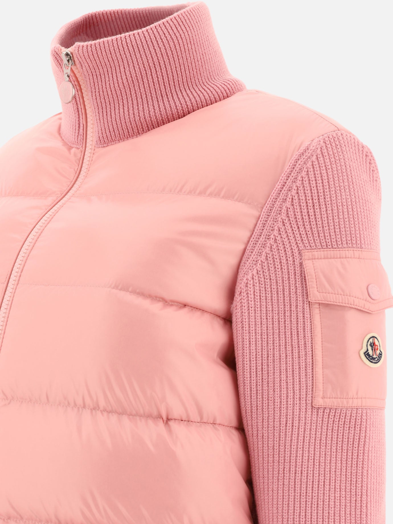 Down jackets Solid colour  Pink - Moncler Women | PDP | VIETTI Online Store | thumbnail_4