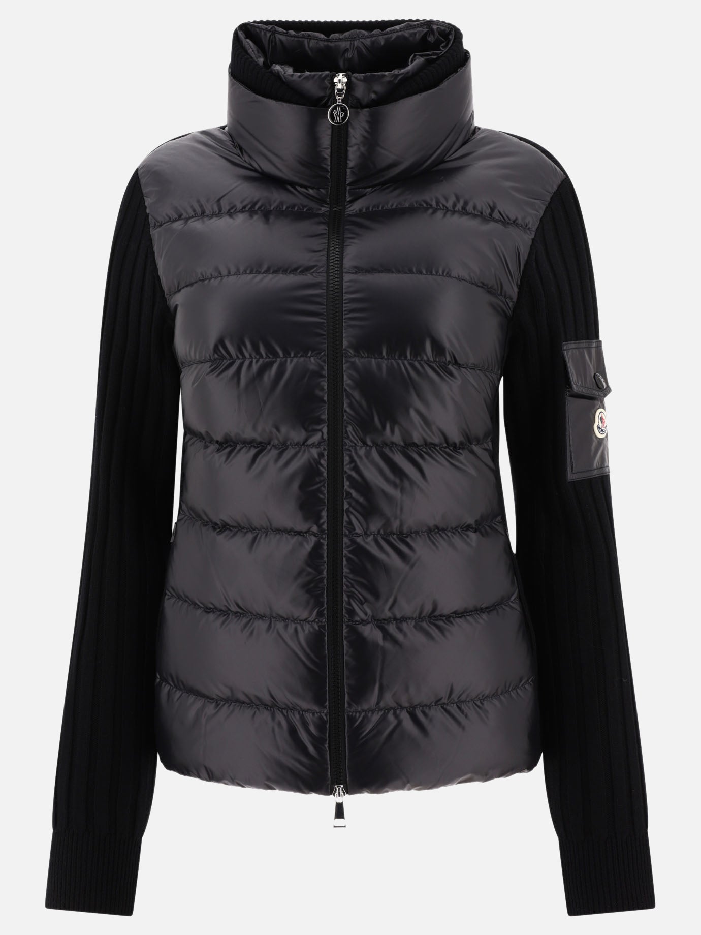 Down jackets Solid colour  Black - Moncler Women | PDP | VIETTI Online Store | thumbnail