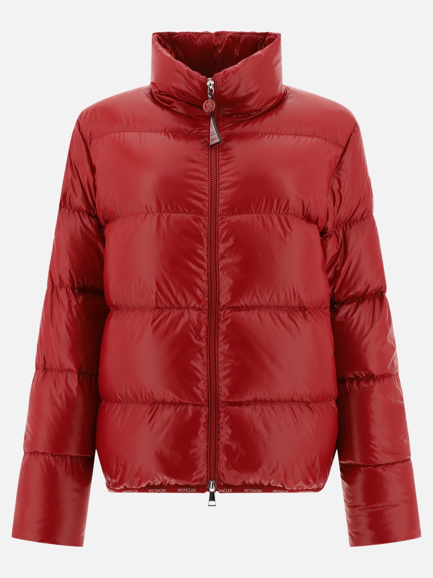 Down jackets Solid colour  Red - Moncler Women | PDP | VIETTI Online Store | Zoom-Modal
