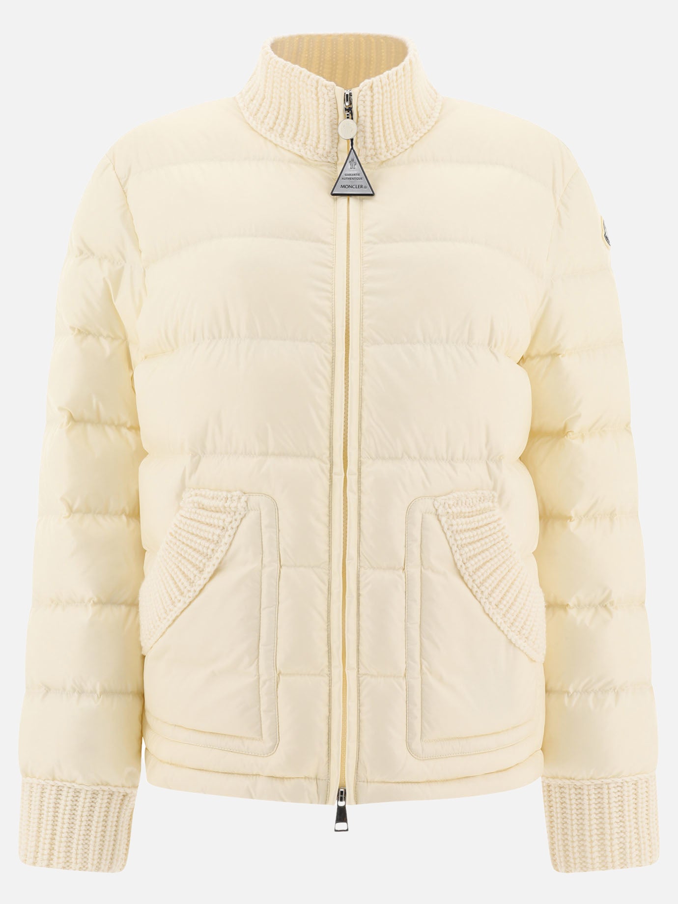 Down jackets Solid colour  White - Moncler Women | PDP | VIETTI Online Store | Zoom-Modal
