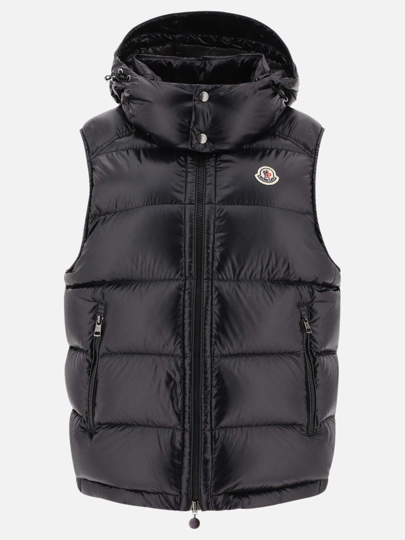 Vest jackets Solid colour  Black - Moncler Men | PDP | VIETTI Online Store | thumbnail