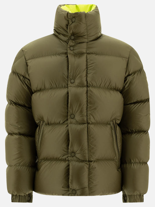 Down jackets Solid colour  Green - Moncler Men | PLP | VIETTI Online Store 
