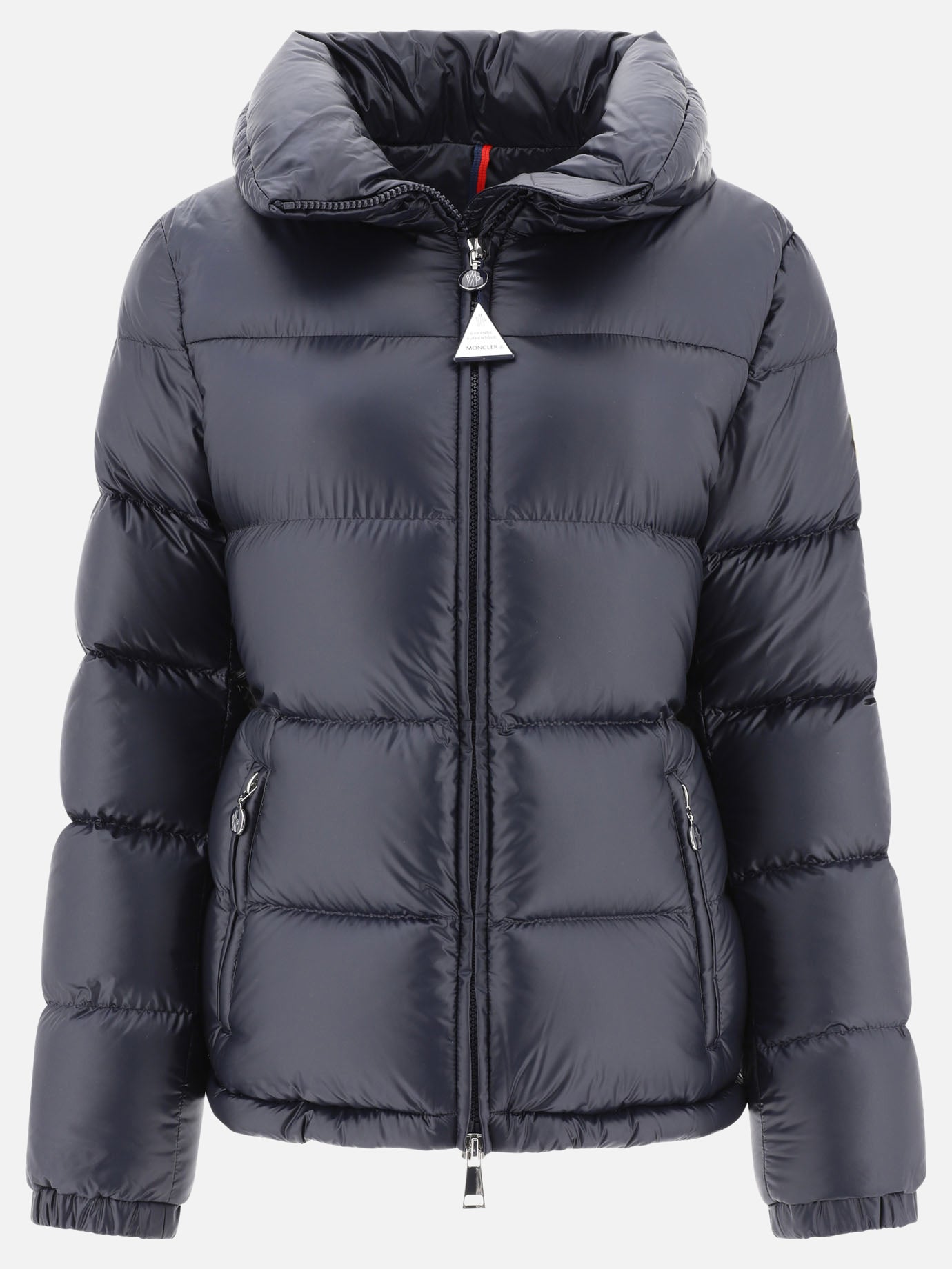 Down jackets Solid colour  Blue - Moncler Women | PDP | VIETTI Online Store | Zoom-Modal
