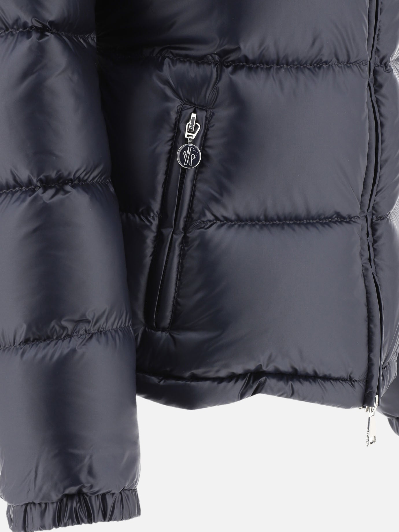 Down jackets Solid colour  Blue - Moncler Women | PDP | VIETTI Online Store | thumbnail_4