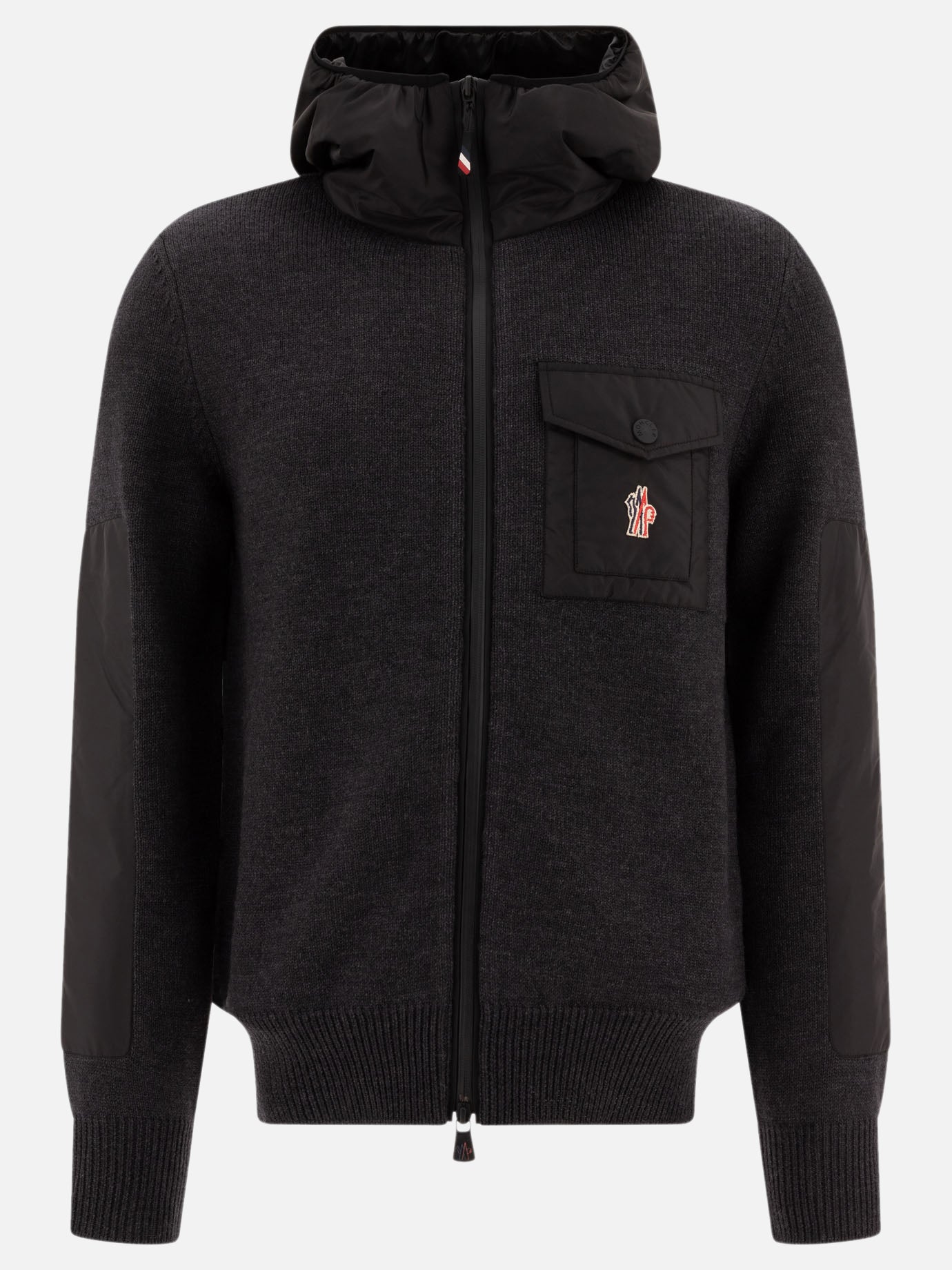 Down jackets Solid colour  Grey - Moncler Grenoble Women | PDP | VIETTI Online Store | Zoom-Modal
