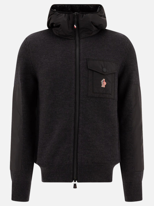 Down jackets Solid colour  Grey - Moncler Grenoble Women | PLP | VIETTI Online Store 
