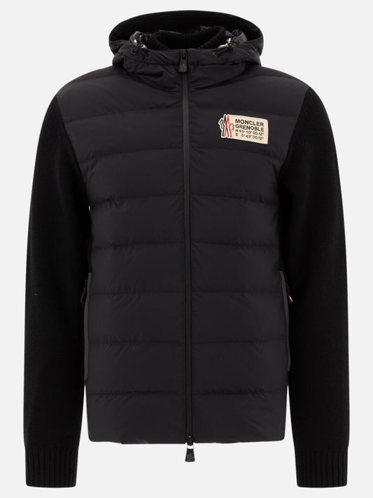Down jackets Solid colour  Black - Moncler Grenoble Men | PLP | VIETTI Online Store 
