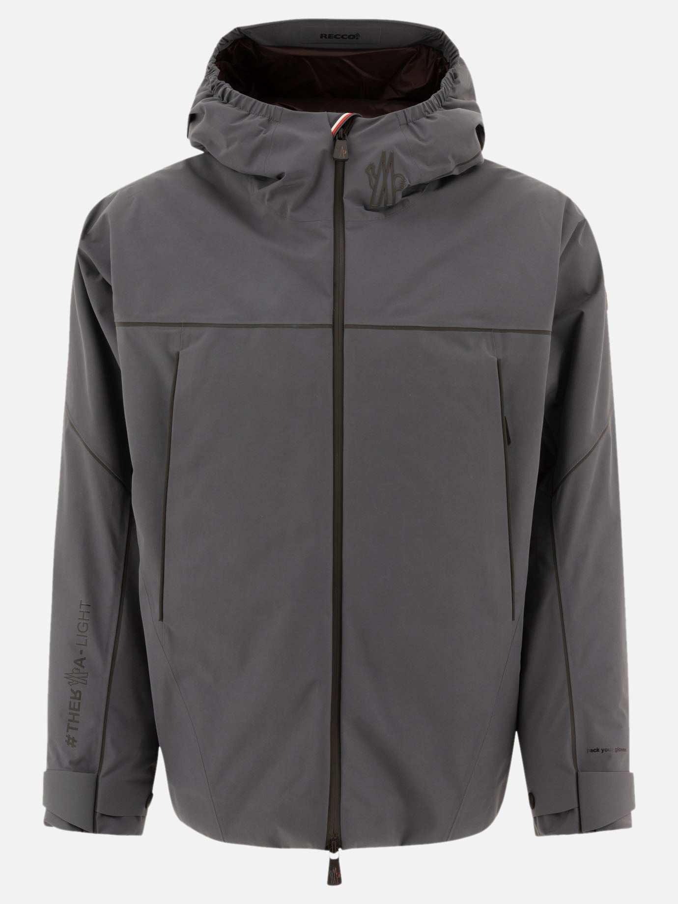 Technical jackets Solid colour  Grey - Moncler Grenoble Men | PDP | VIETTI Online Store | Zoom-Modal
