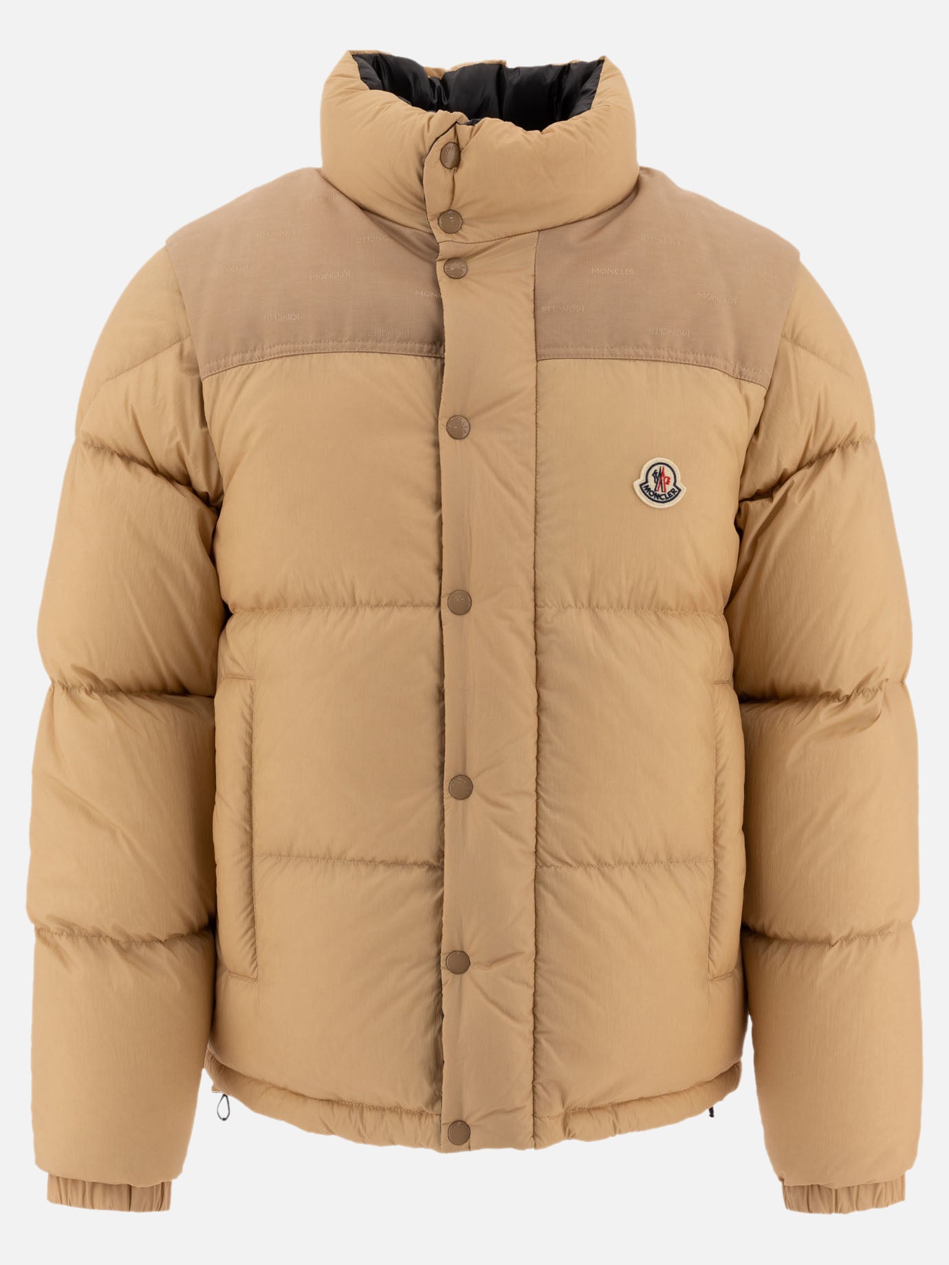 Down jackets Solid colour  Beige - Moncler Men | PDP | VIETTI Online Store | Zoom-Modal

