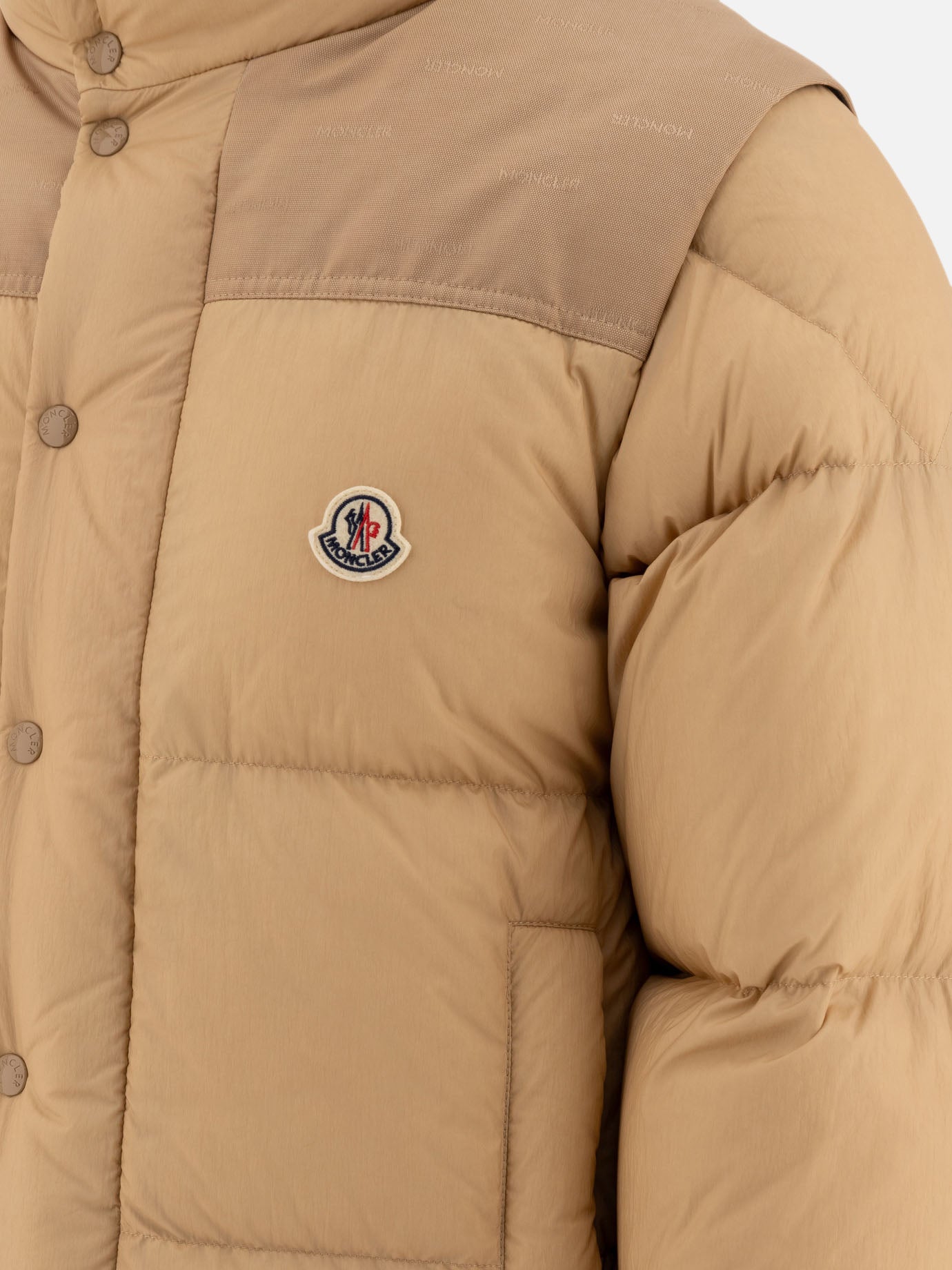 Down jackets Solid colour  Beige - Moncler Men | PDP | VIETTI Online Store | Zoom-Modal_5
