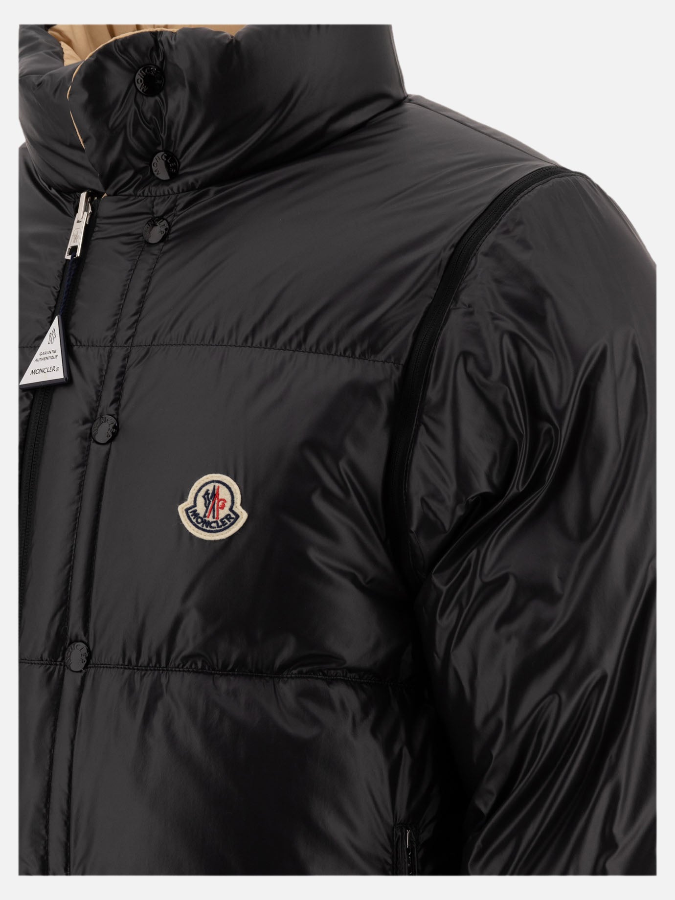 Down jackets Solid colour  Beige - Moncler Men | PDP | VIETTI Online Store | Zoom-Modal_6
