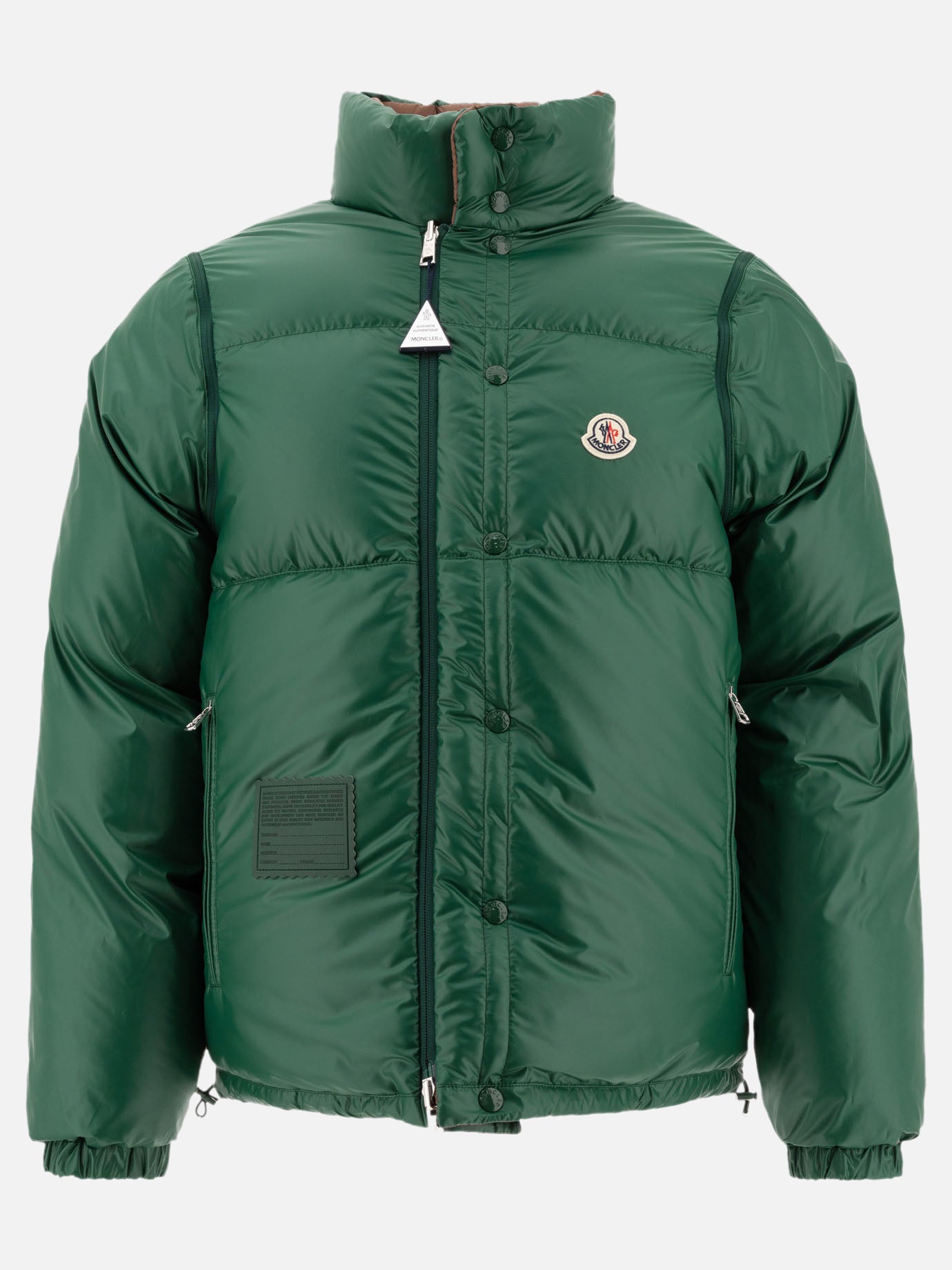 Down jackets Solid colour  Brown - Moncler Men | PDP | VIETTI Online Store | thumbnail_2