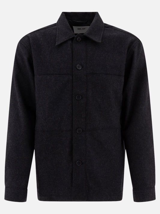 "Isak" wool blend overshirt