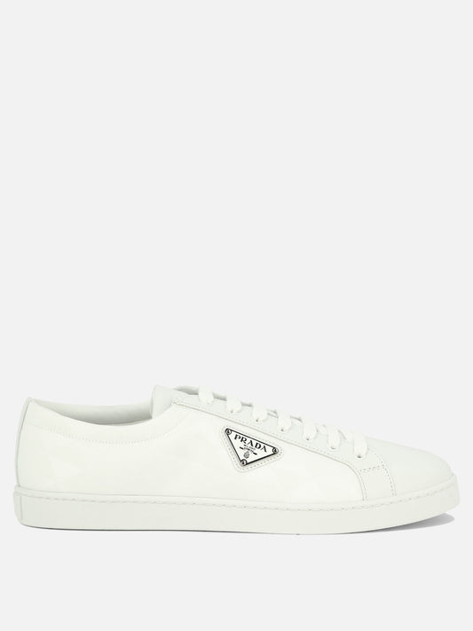 Leather and Re-Nylon sneakers